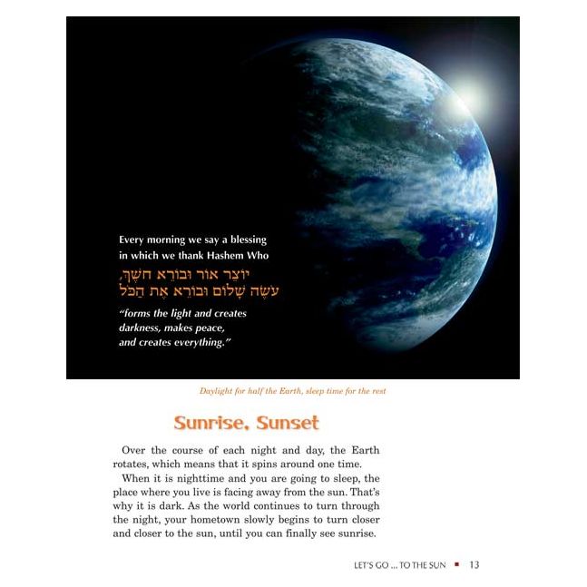 Let's Go to the Sun and the Moon A guided tour of Hashem's universe By Rabbi Nachman Zakon