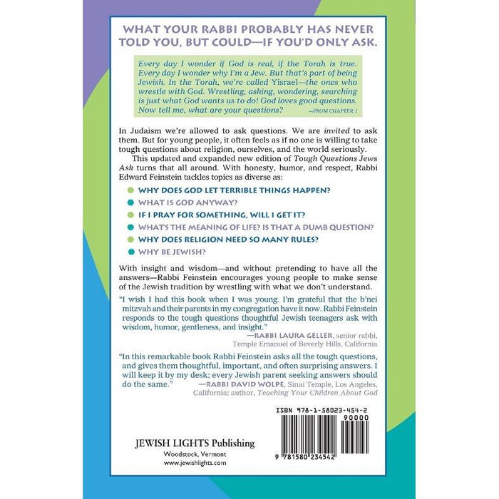 Tough Questions Jews Ask: A Young Adult's Guide to Building a Jewish Life By Edward Feinstein