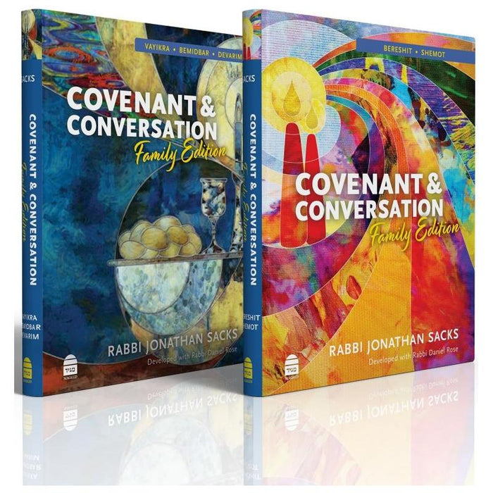 Covenant & Conversation Torah Commentary by Rabbi Jonathan Sacks  Family Edition 2 Volume Set