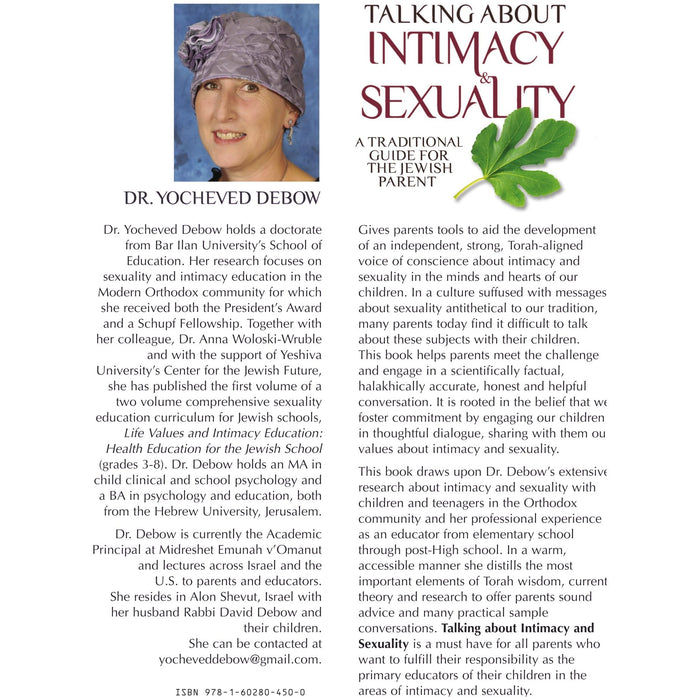 Talking About Intimacy and Sexuality A Traditional Guide for the Jewish Parent