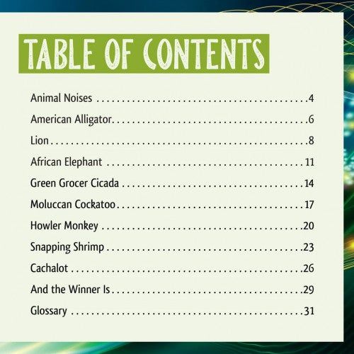And the Winner Is...Who Is the Loudest Animal in the World By Meish Goldish