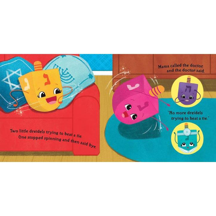 Five Little Dreidels A Chanukah Board book by Jeffrey Burton