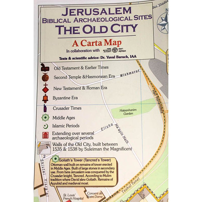 A Carta Jerusalem Map of Biblical Archaeology