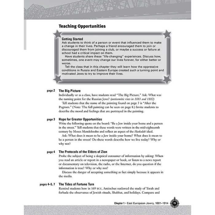 The History of the Jewish People 2 A Story of Tradition and Change - Teacher's Guide