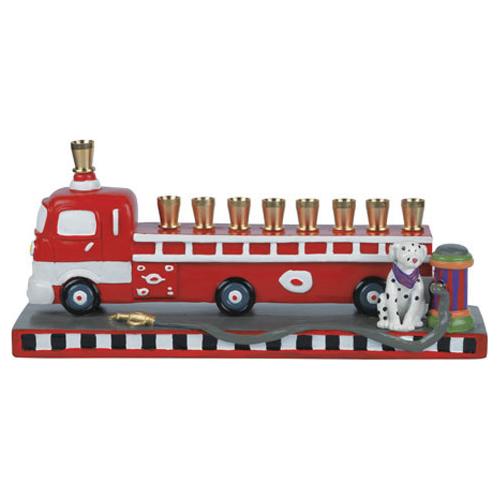 Children's Chanukah Firetruck Menorah