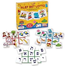 Alef (Aleph) Bet Lotto HEBREW LEARNING JEWISH GAME