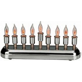 Contemporary Elegant Chanukah Electric Menorah Designed by Michelle Baruch