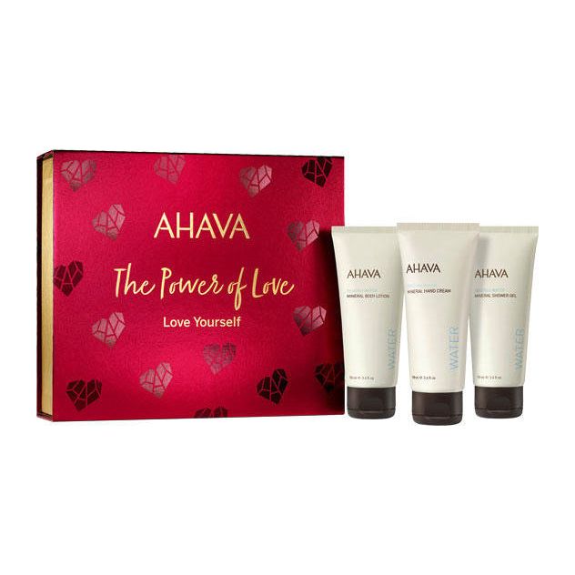 sold out AHAVA Trio Set Hand cream Shower Gel Body Lotion The Power of LOVE Great Value!