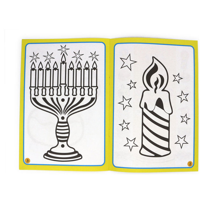 CHANUKAH Hebrew COLORING BOOKLETS Set of 18