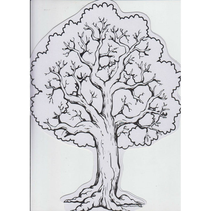 Tu B'Shevat Arts and Craft Project Shkedia Card Board Tree & Stickers Set of 36 &  240 stickers