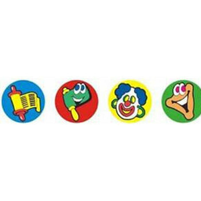 Purim Symbols  Hebrew Colorful Jewish Round Dots Stickers  Set of 288