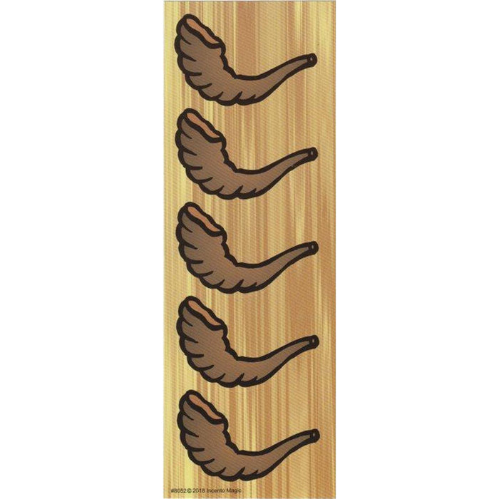 Shofars Rosh Hashana Jewish Stickers 2.5" Set of 30 large stickers