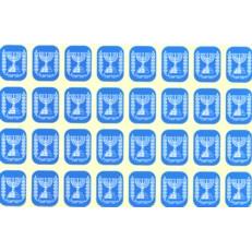 Israel Banner Jewish Stickers Set of 320