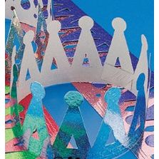 Purimi Cardboard Prism Crowns Set of 12