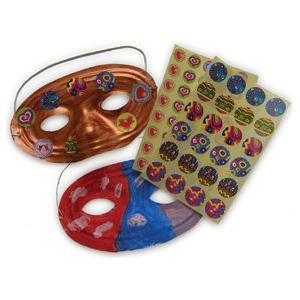 Make Your Own Purim Mask Set of 24 White Plastic Half Masks Purim Art & Craft Project