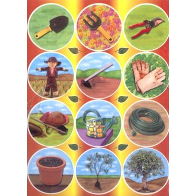 Gardening Photo Quality Jewish Stickers - Set of 120