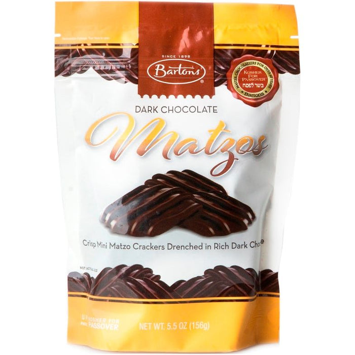 SOLD OUT Dark Chocolate Covered Mini Matzos 5.5oz Bag Kosher for Passover