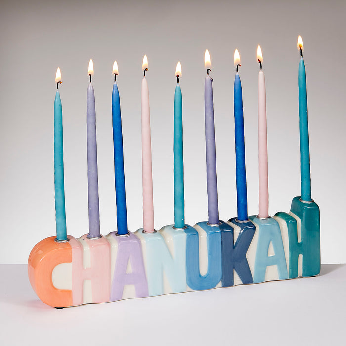 Deluxe Chanukah Candles Simplicity Colors Set of 45