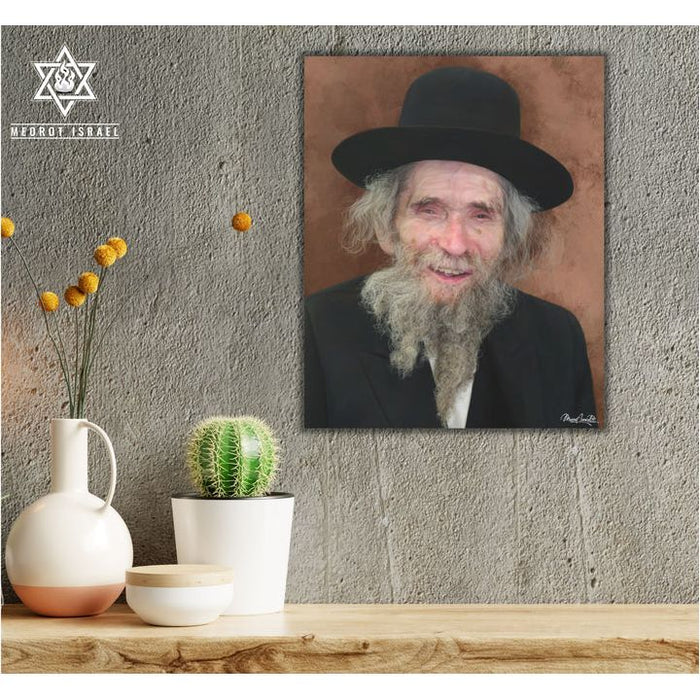 Canvas Painting Portrait Rabbi Shteinman  3 sizes available