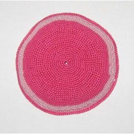 Bat Mitzvah Girls Kippah / Hair covering Size 4.5" Great for a petite girl Pink Rose