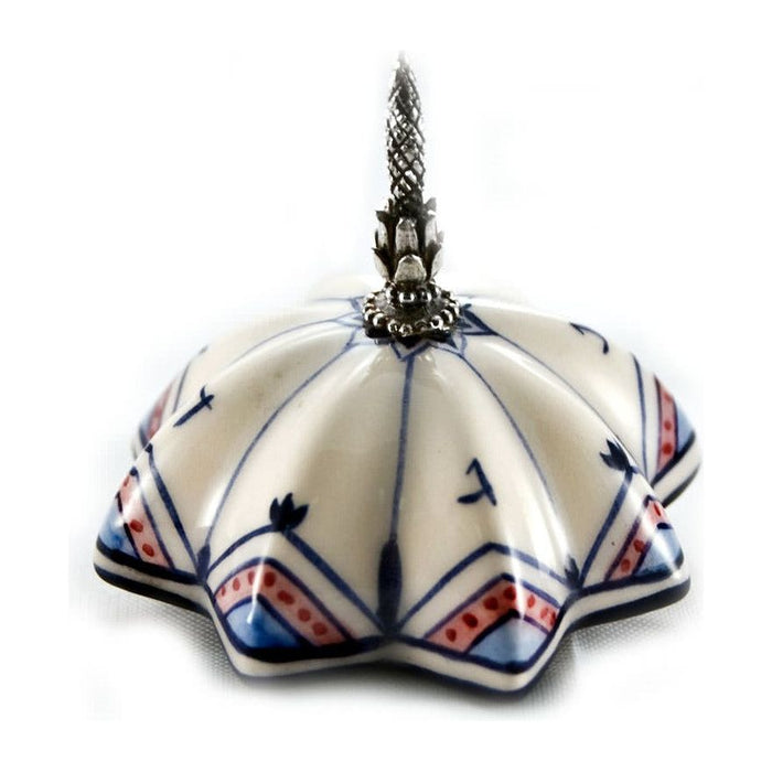 Sold out Danny Azoulay Ceramic Porcelain Dreidel 925 Sterling Silver Spinner One of a Kind