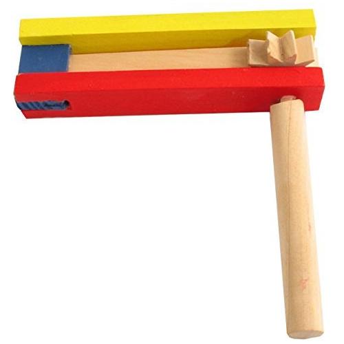 Grager Large Colorful Wood Gragger Purim Noise Maker — IsraelBookShop