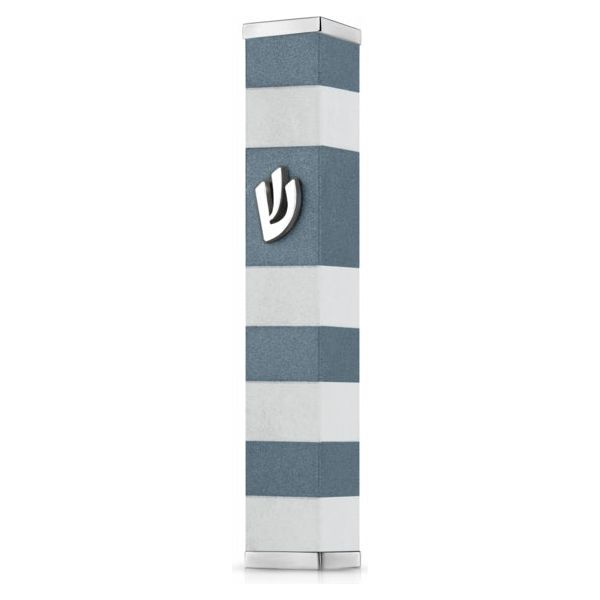 Aluminum Contemporary Mezuzah 3.75" by Israeli Designer Hadarya Kosher $50 Parchment included