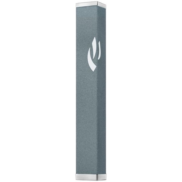 Aluminum Engrave Contemporary Mezuzah by Israeli Designer Hadarya Kosher Parchment included