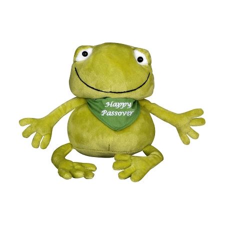 New for Passover Stuffed Frog Toy 8"