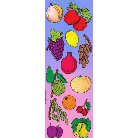 Fruit Collection Die-cut Stickers Jewish Stickers 6 sheets  25 stickers / sheet