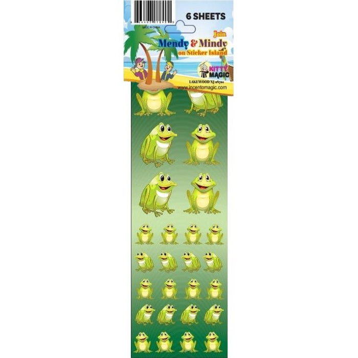 Animated Frog Die-cut Many sizes Passover Jewish Stickers Set of 156