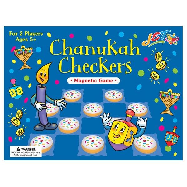 Jewish Magnetic Game Chanukah Checkers for 2 players Age 5+