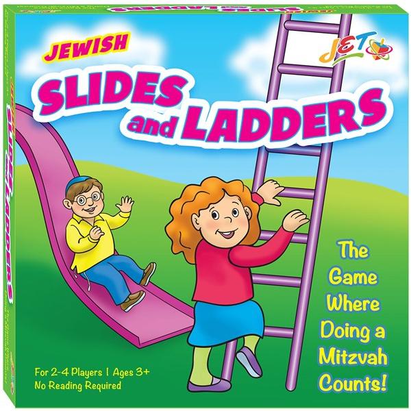 Jewish Slides & Ladders Jewish Board Game Ages 3+ 2-4 Players