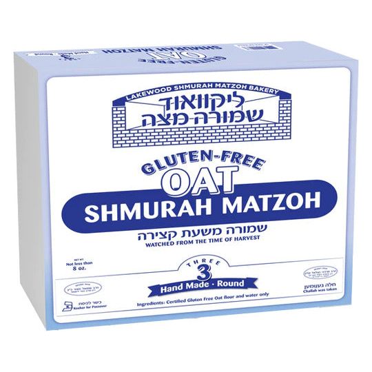 Gluten Free Oat Shmurah Hand Made Round Matzah 3 Matzohs Per box Order until March 29, 2024