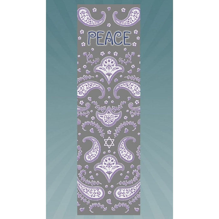 Peace Shalom Judaic Acrylic Car Mezuzah Travellers Mezuzah by Mickie Caspi