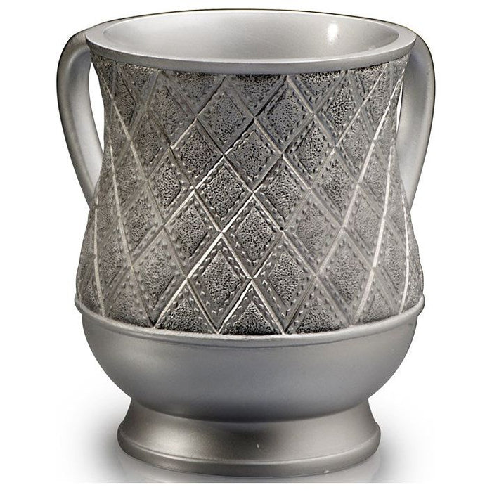 Acrylic Silver & Diamonds Netilat Yadaim Washing Cup 6" high