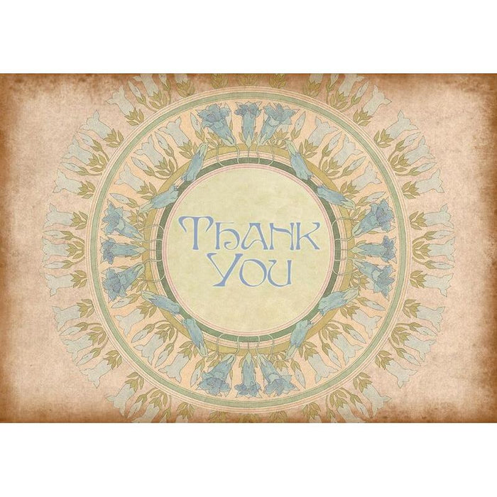 Thank you Jewish Greeting Card Floral by Mickie Caspi