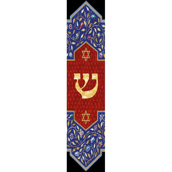 Artistic Floral Design Acrylic "The Jeweled Mezuzah " Made in USA by Mickie Caspi