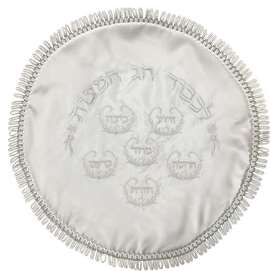 Assorted Matzah Covers Washable Round 17" - Design may vary