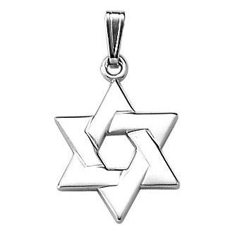 925 Sterling Silver Magen David / Star of David Pendant with Chain