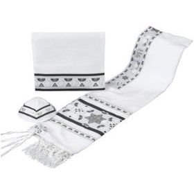 Chai Tallit / Talis Set of 3 By Mishkan Hatchelet PRE ORDER ONLY