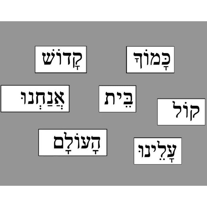 Magnetic HEBREW Prayer Words  115 of the most common words found in the siddur