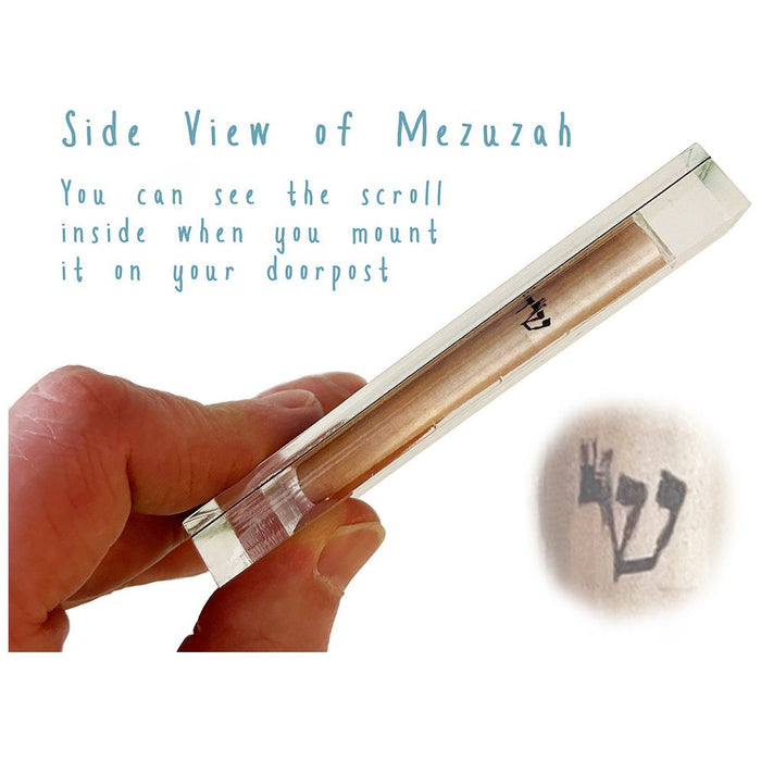 Rocket Space Ship Children's Door Mezuzah by Mickie Caspi Kosher $55 Parchment included