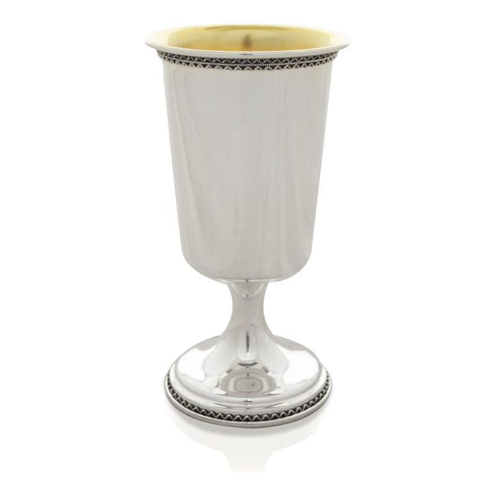 925 Sterling Silver Filigree Kiddush Cup 5" Hand Made in Israel by NADAV