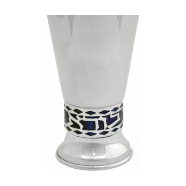 925 Sterling Silver Filigree "GAD" Kiddush Cup 4" Hand Made in Israel by NADAV