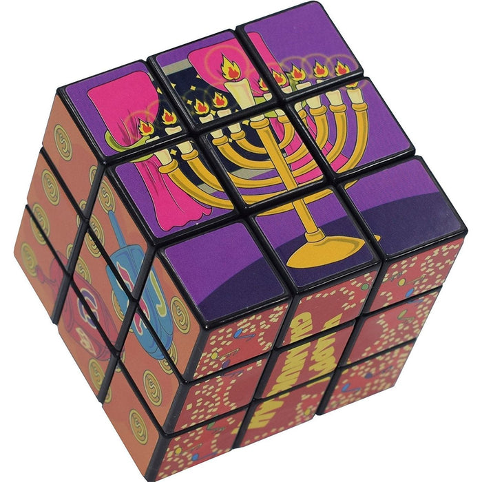 Izzy Dizzy Magic Cube Chanucube Printed with Classic Chanukah Designs 6 years and up