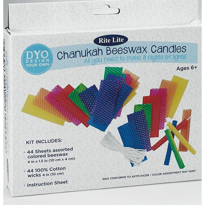 Design Your Own Chanukah Beeswax Candles Kit