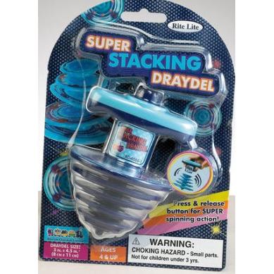 Chanukah New Dreidel: Super Stacking Dreidel - Launcher and 5 discs