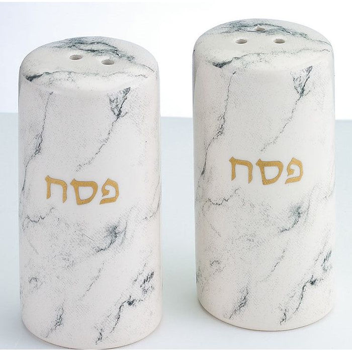 Ceramic Marble Design Salt & Pepper Shaker Set of 2