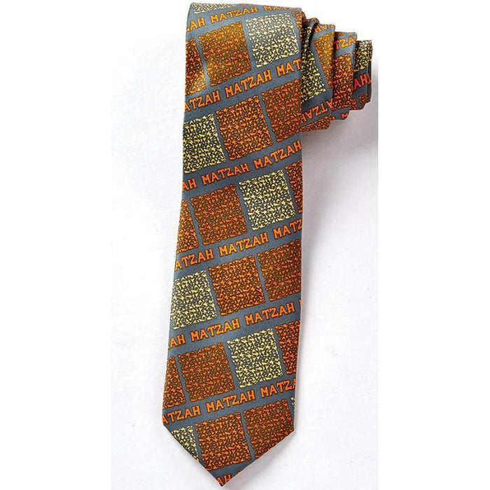 A Bestseller: Matzah Tie / Necktie Faux Silk Great Gift for Passover and all year around!